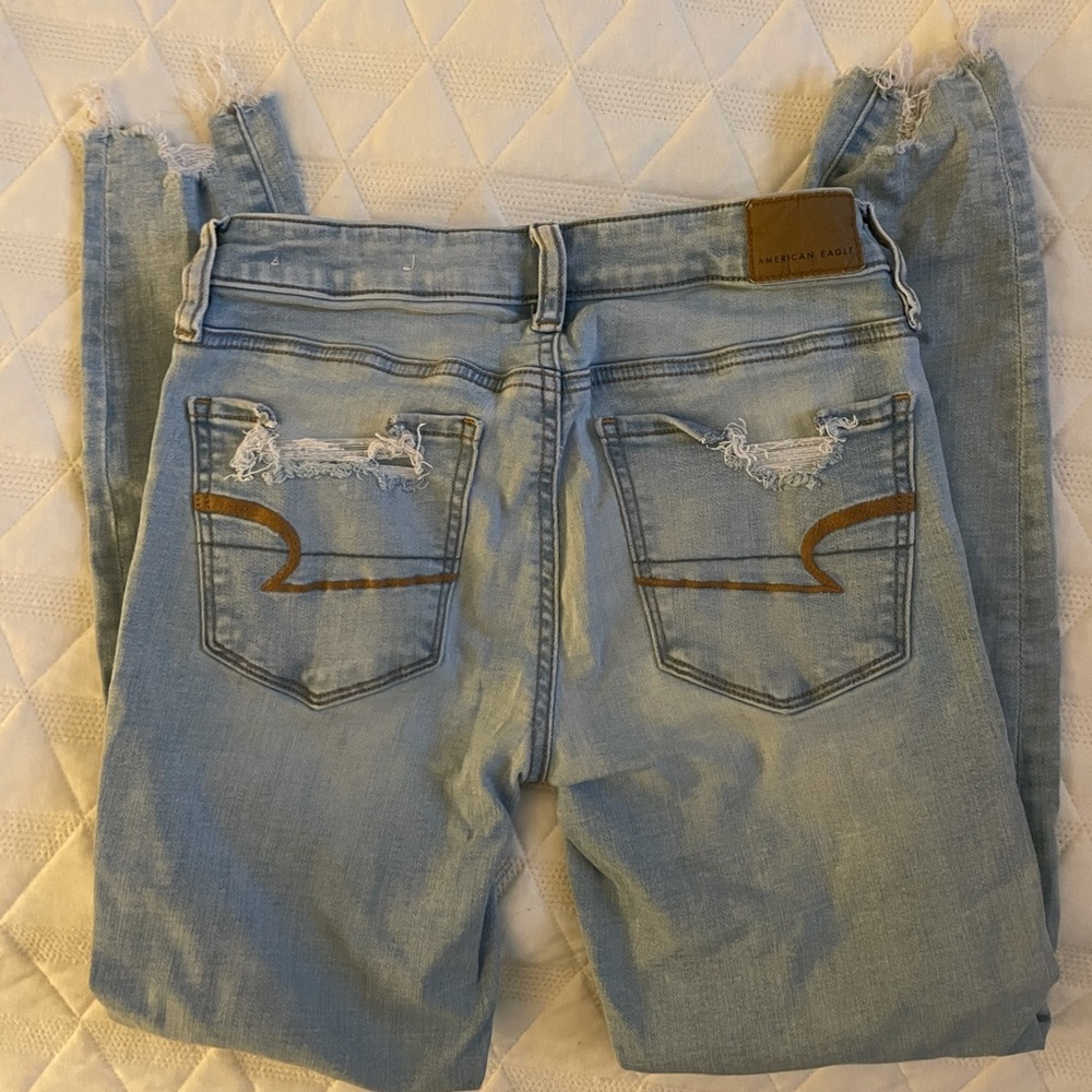 AE ripped jeggings